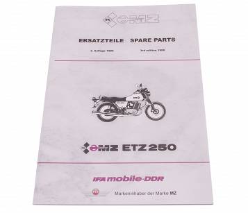 Książka Katalog Części Spis Motocykla MZ ETZ 250 Po Niemiecku IFA FEZ 1986