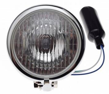 LAMPA LIGHTBAR REFLEKTOR CHROM METAL 4 1/2 CALA H4 + DODA